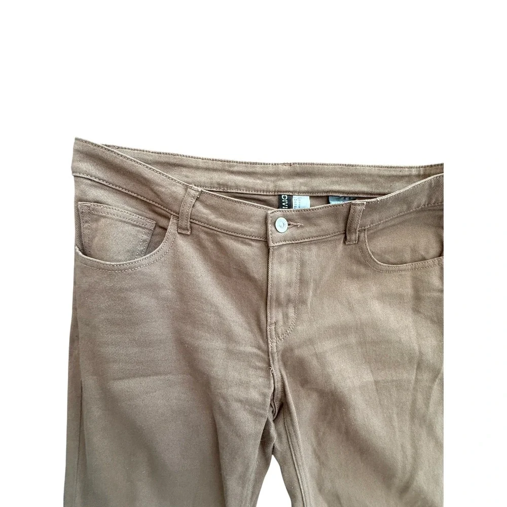 H&M Divided Womens 12 Taupe Bootcut Jeans Mid Rise Stretch Cotton Casual